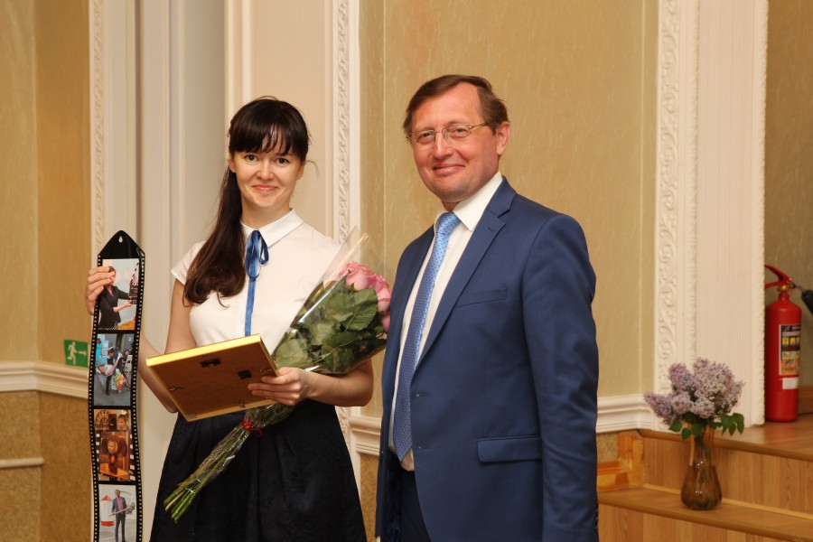 министр культуры Свердловской области П. Креков на церемонии награждения