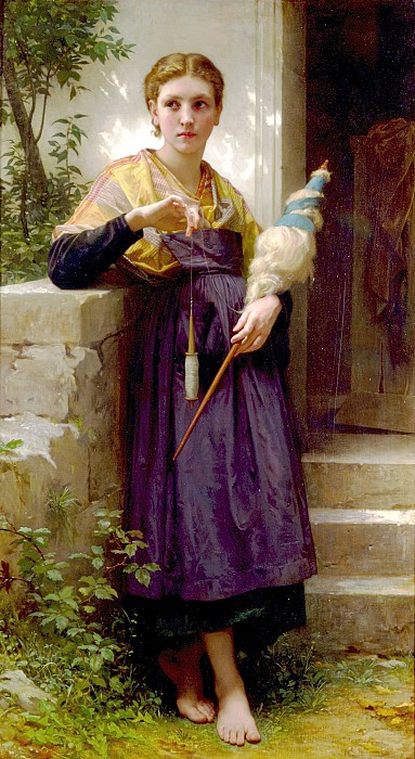 Адольф Вильям Бугро, Пряха, 1873