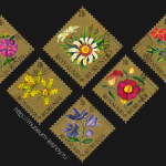 Серия марок «Flowers». Королевство Бурунди, 10.10.1966