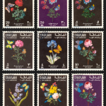 Серия марок «Flowers and butterflies». Шарджа, 11.11.1967