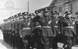 Военнослужащие в/ч 32136 - ветераны ВОВ, 1960-е гг. фото из архива жителей посёлка
