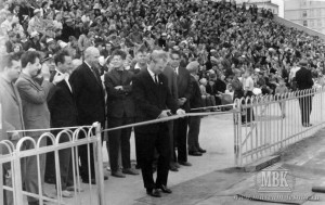 Открытие стадиона "Труд" после реконструкции, праздник "Мы строим коммунизм", 16 августа 1964 г.