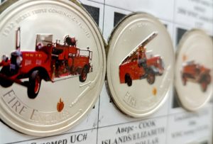 Пожарная охрана в монетах